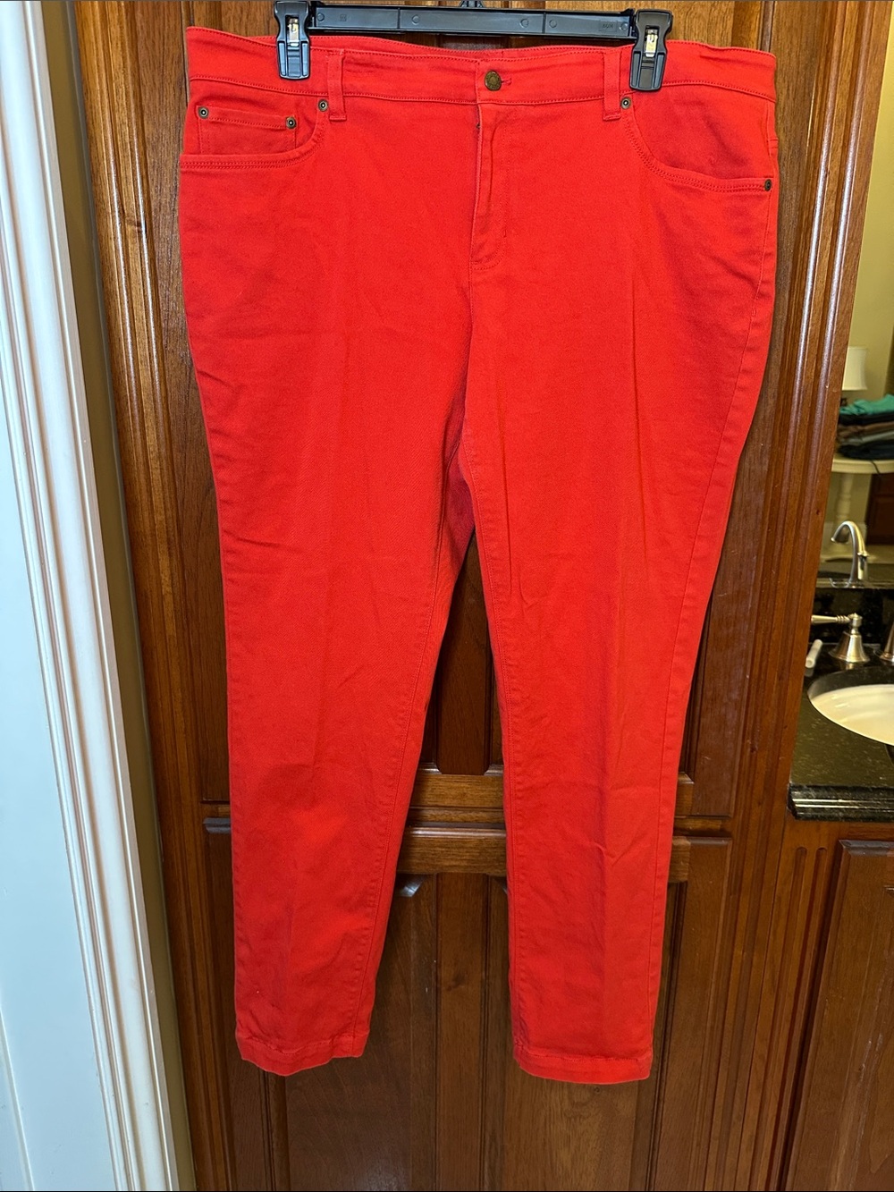 Jones New York Red Denim Jeans